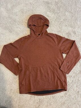 Lululemon Men's Hooded Pullover Sweatshirt - Rust Brown